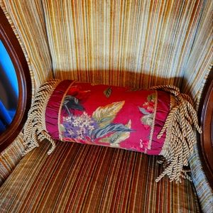 Vintage lumbar support chair cushion.